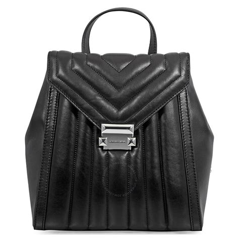 michael michael kors whitney quilted leather small backpack|Michael Kors quilted tote.